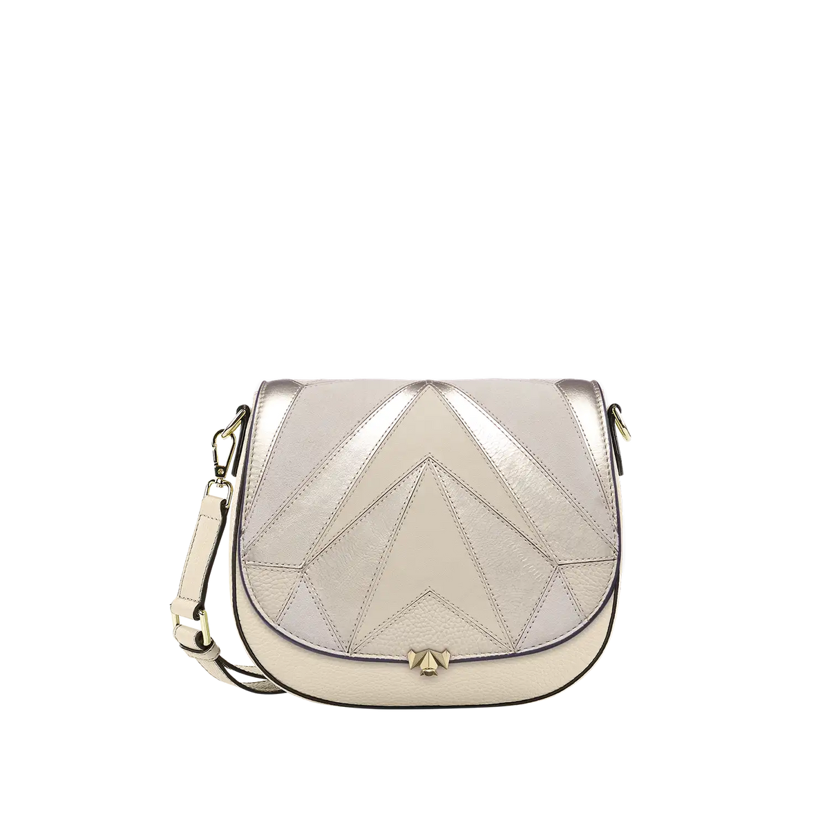 Wechselklappe - Charming Tuesday - creme-metallic