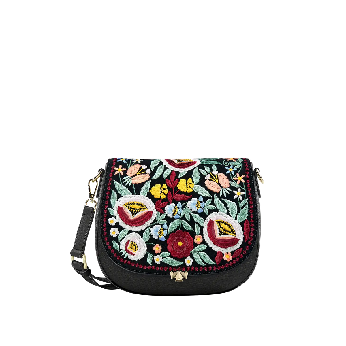 Wechselklappe - So Romantic - Blumen schwarz