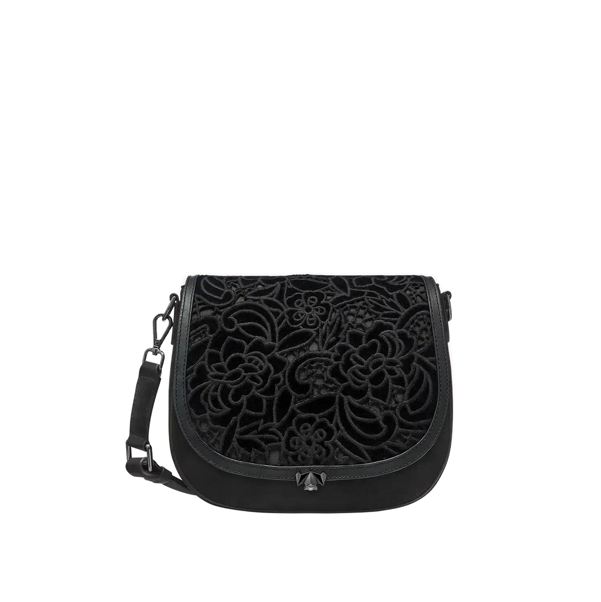 BC Wechselklappe - Midnight Bloom - schwarz