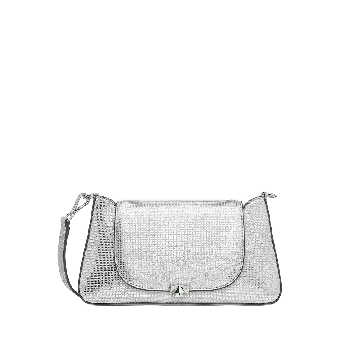 Taschenkoerper Mini Pochette - silber-glitzer
