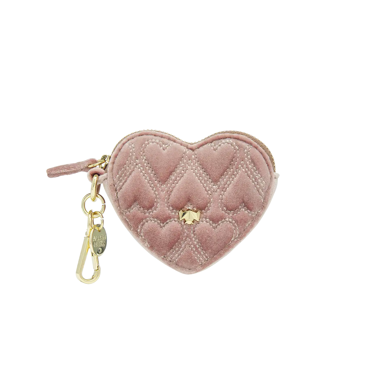 Schluesselanhaenger - Heartbeat - altrosa