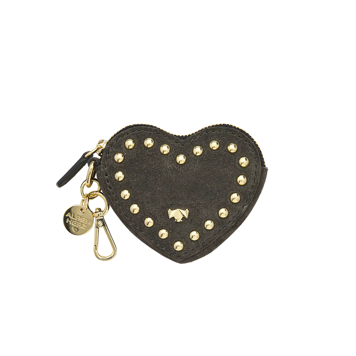 Schluesselanhaenger - Heartbeat - graubraun