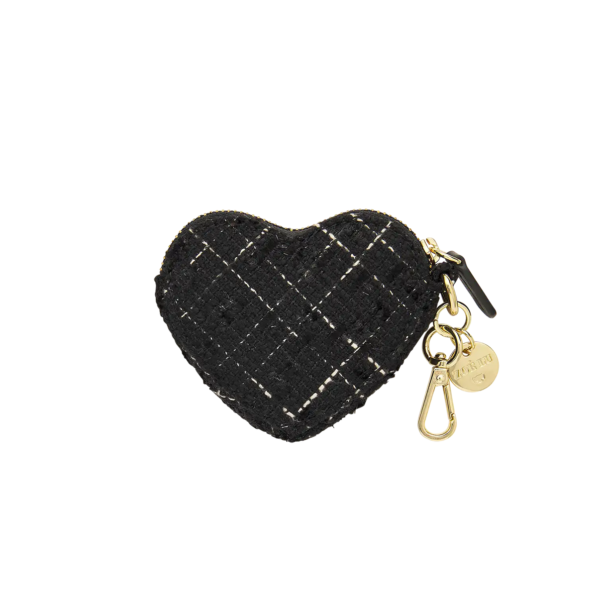 Schluesselanhaenger - Heartbeat - Bouclé schwarz