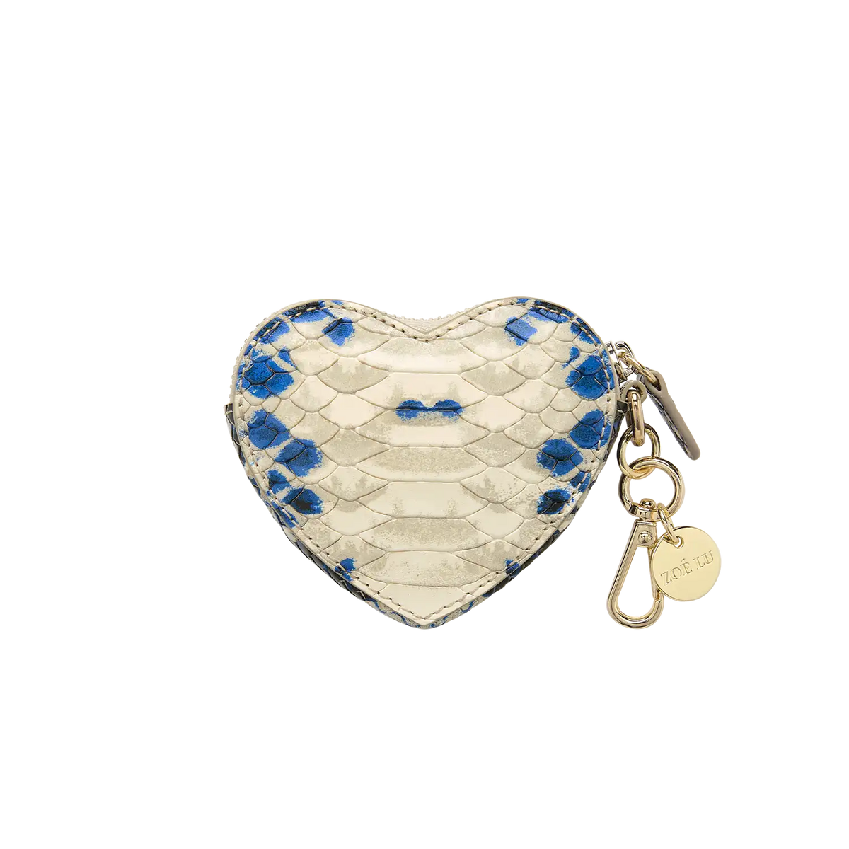 Schlüsselanhänger - Heartbeat - schlange-blau