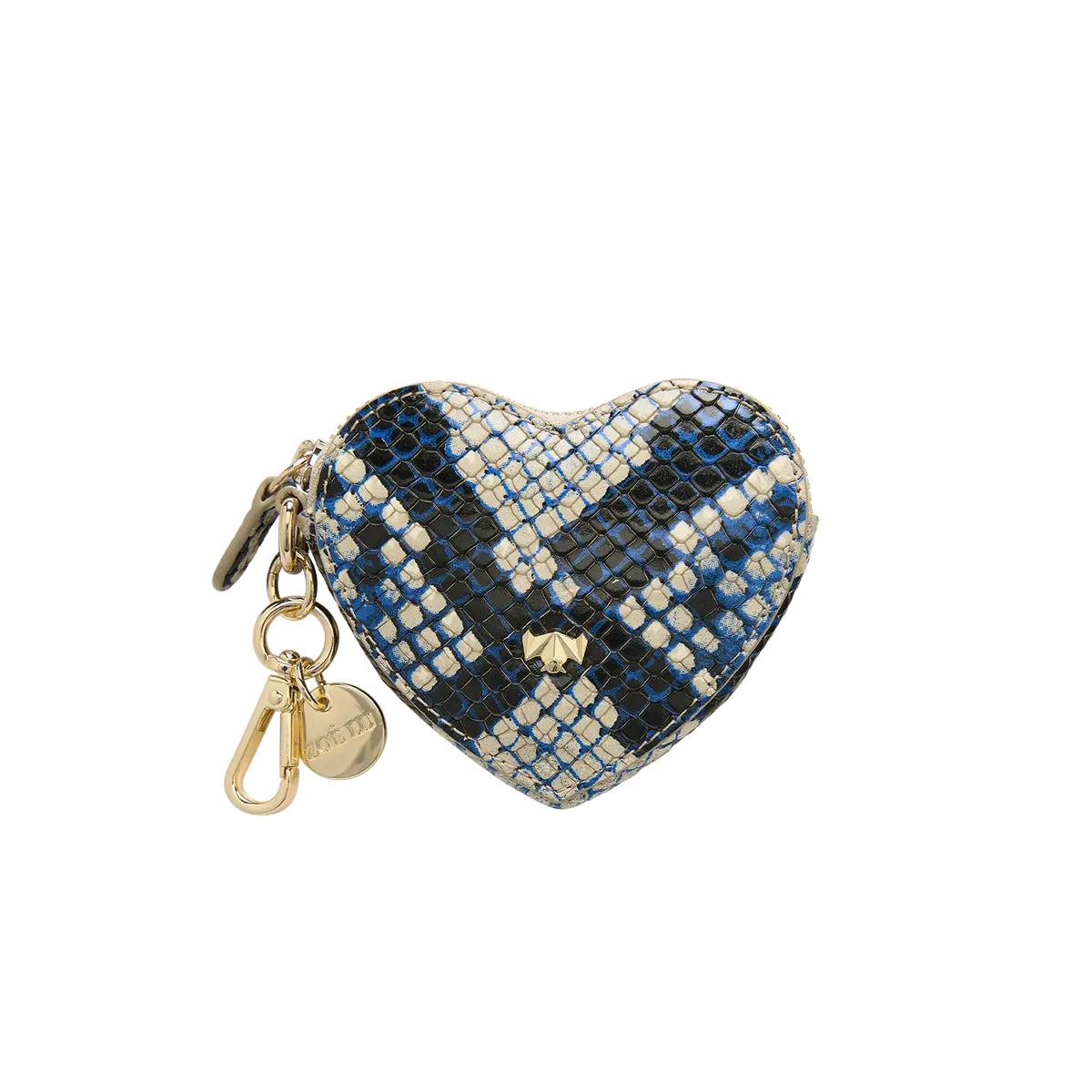 Schlüsselanhänger - Heartbeat - schlange-blau