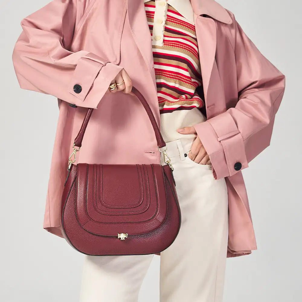 Wechselklappe - Viva Vino - weinrot