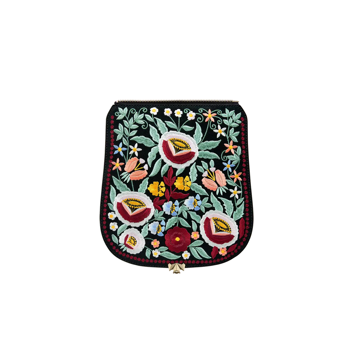 Wechselklappe - So Romantic - Blumen schwarz