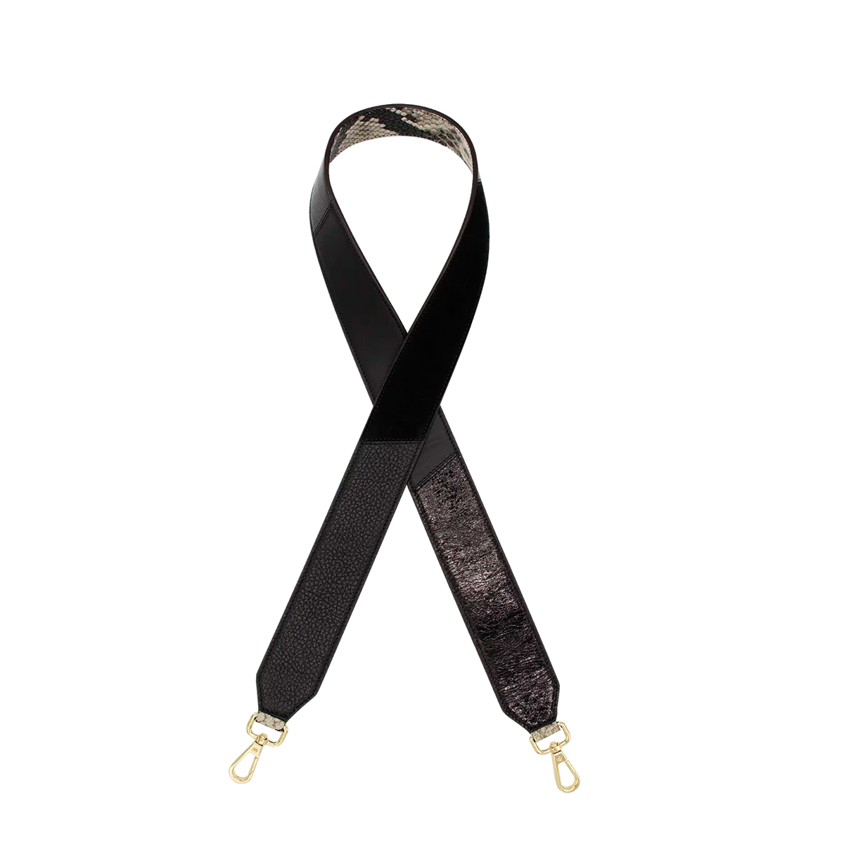 Schulterriemen - Black Turn Over - schwarz-snake
