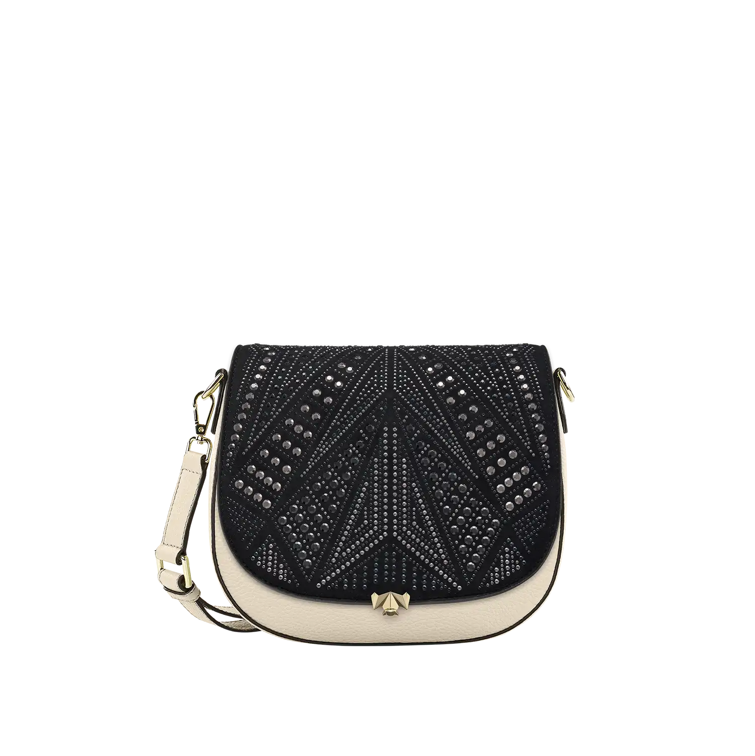 Wechselklappe - Black Sparkle - schwarz