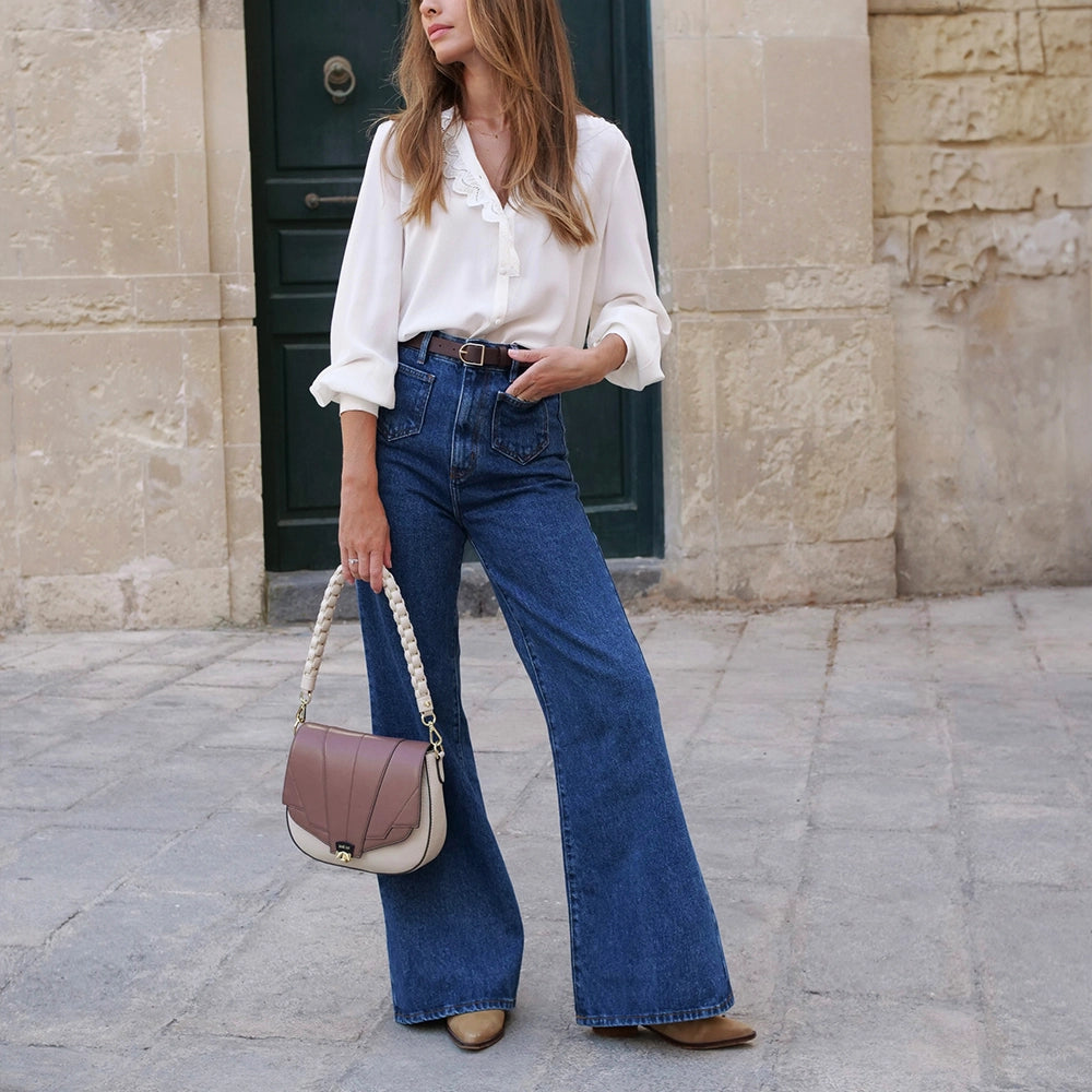 Wechselklappe - Blushed Solitair - altrosa