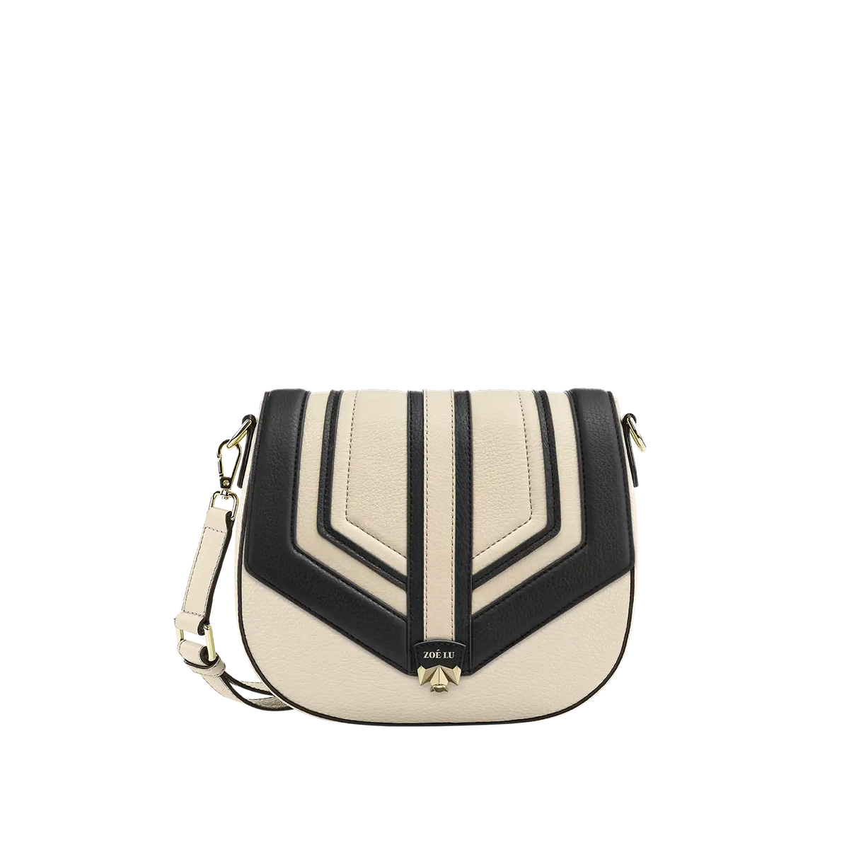 Wechselklappe - Contrast Couture - schwarz-weiß