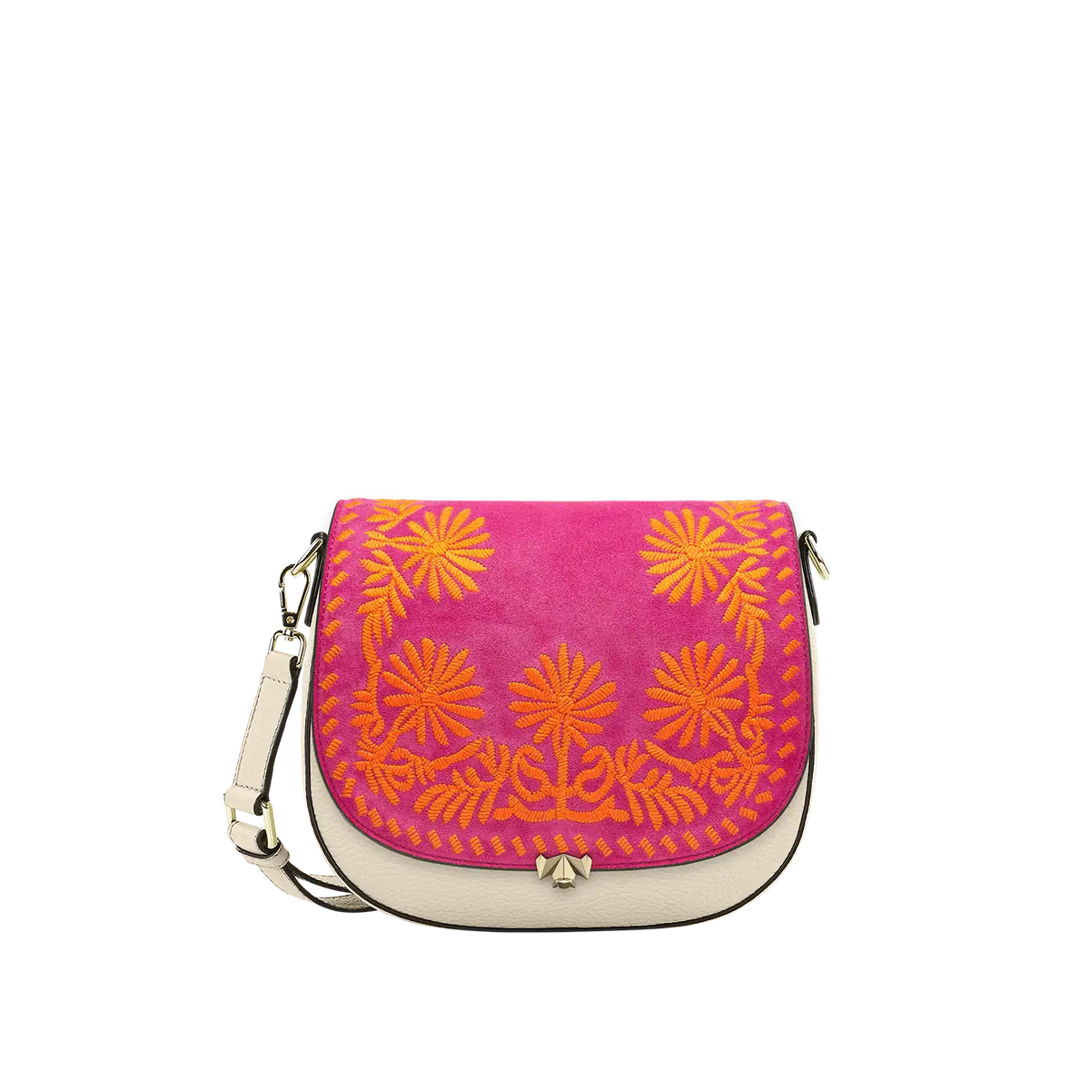 Wechselklappe - Crazy Daisy - pink-orange
