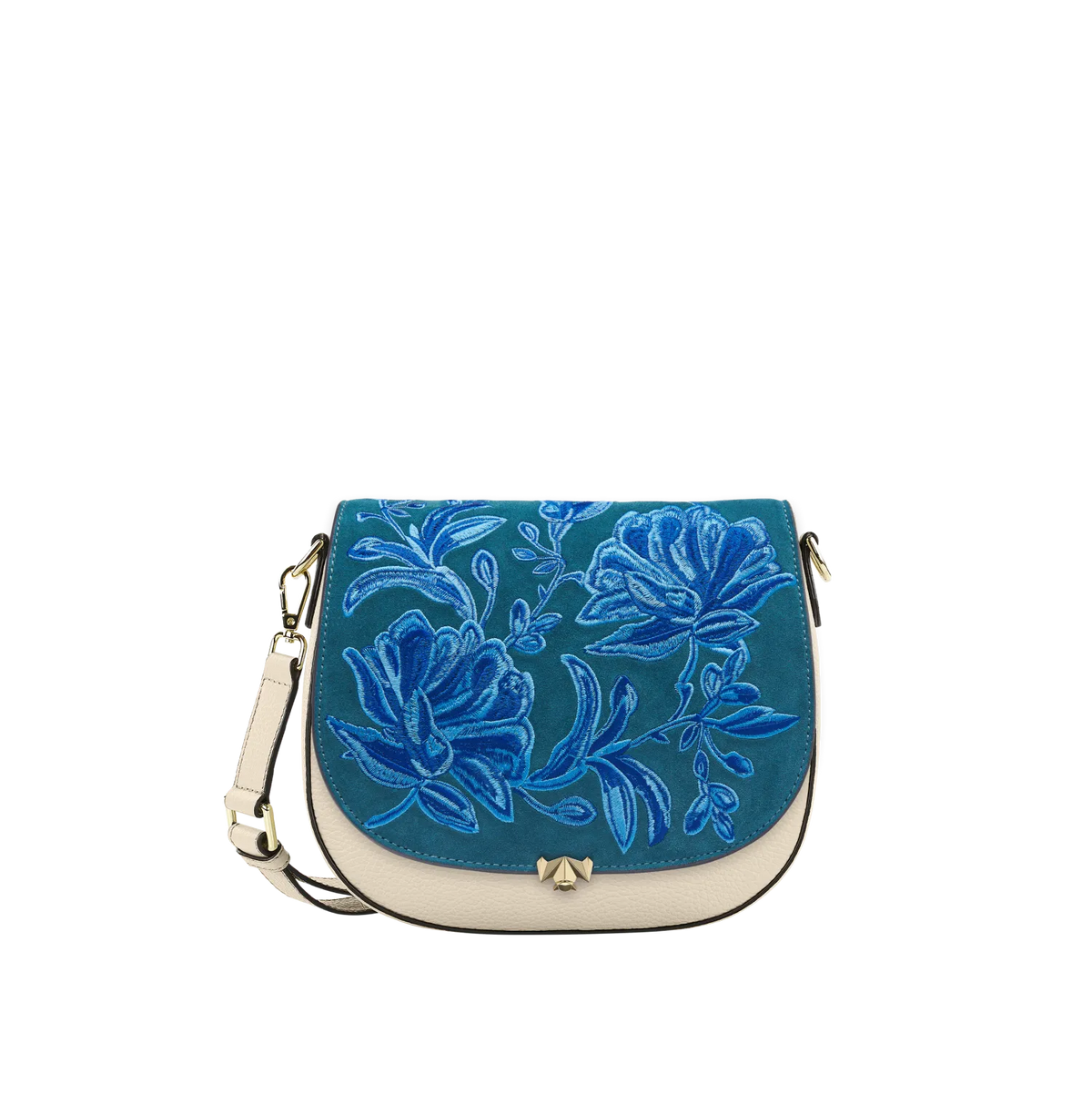 Wechselklappe - Fleur D'Azoul - petrol-blau