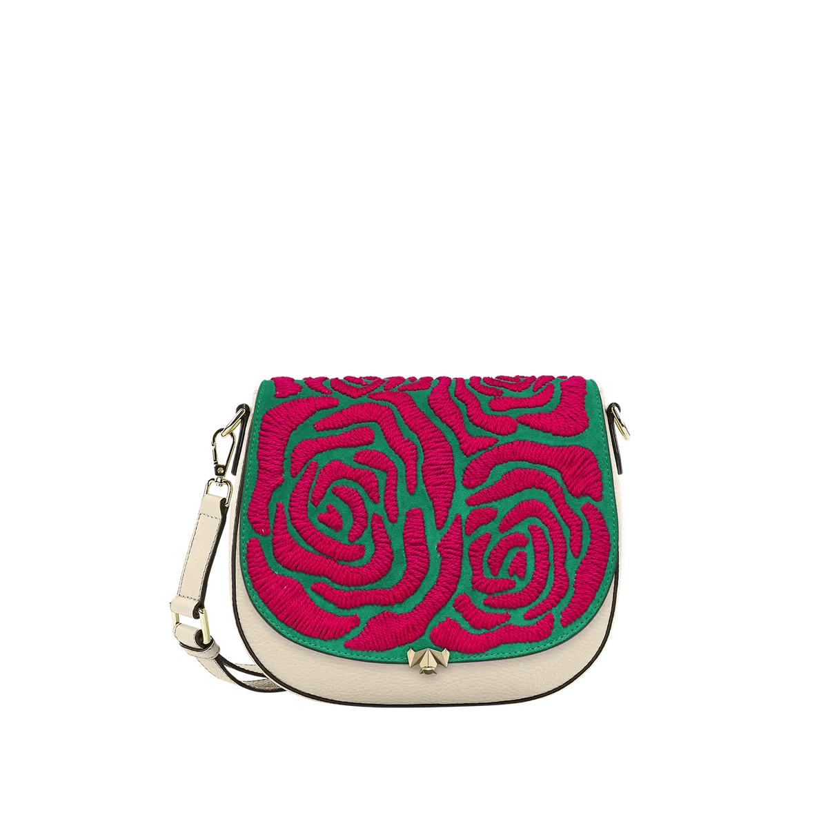 Wechselklappe - Rose Bouquett - grün-pink