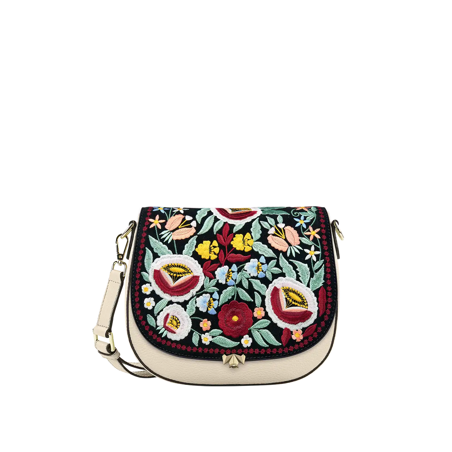 Wechselklappe - So Romantic - Blumen schwarz