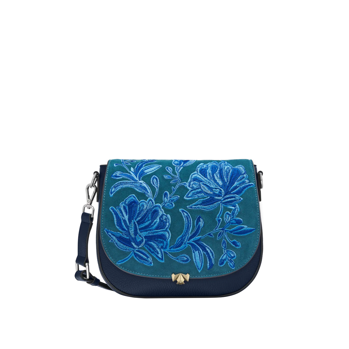 Wechselklappe - Fleur D'Azoul - petrol-blau