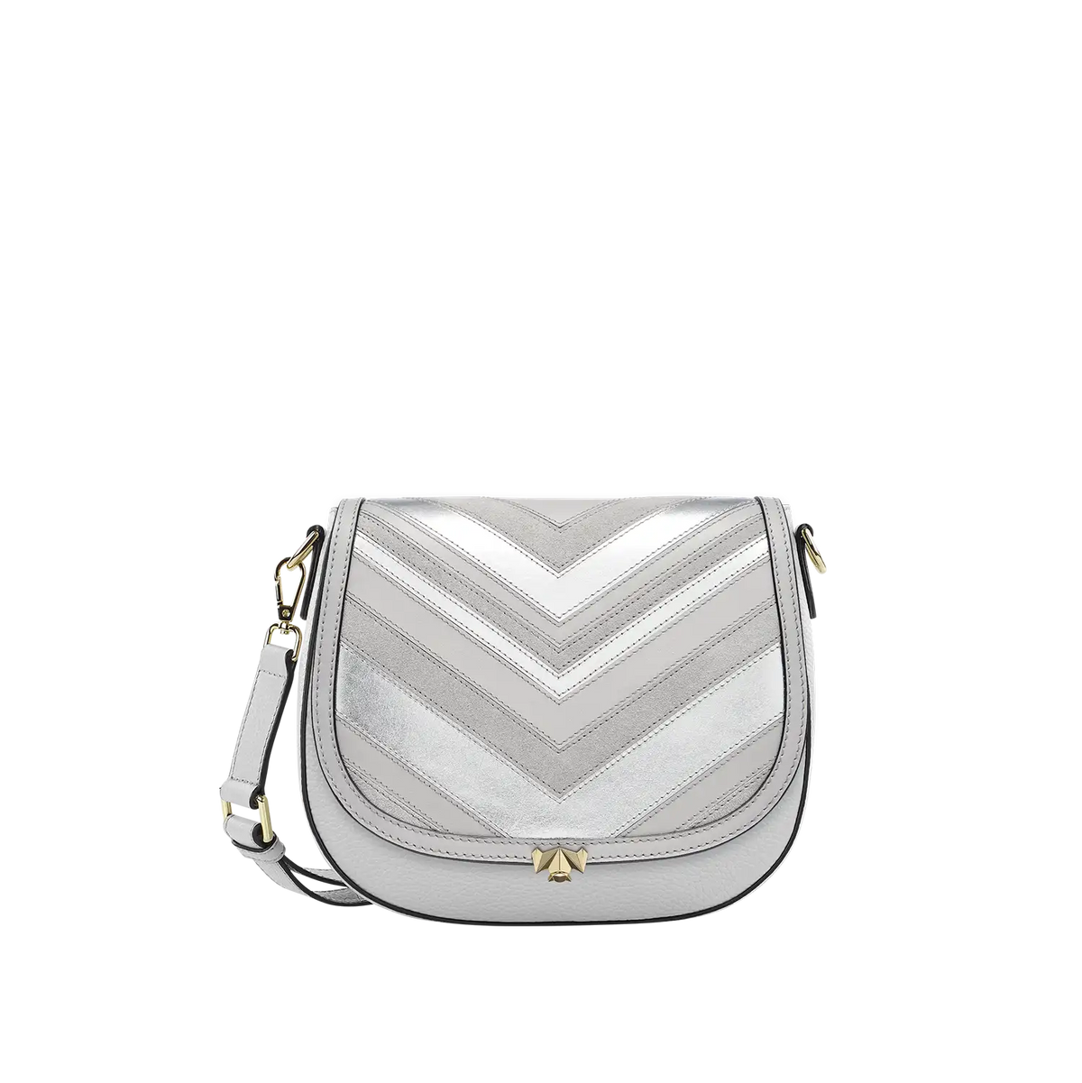 Wechselklappe - Silver Linings - silber-grau