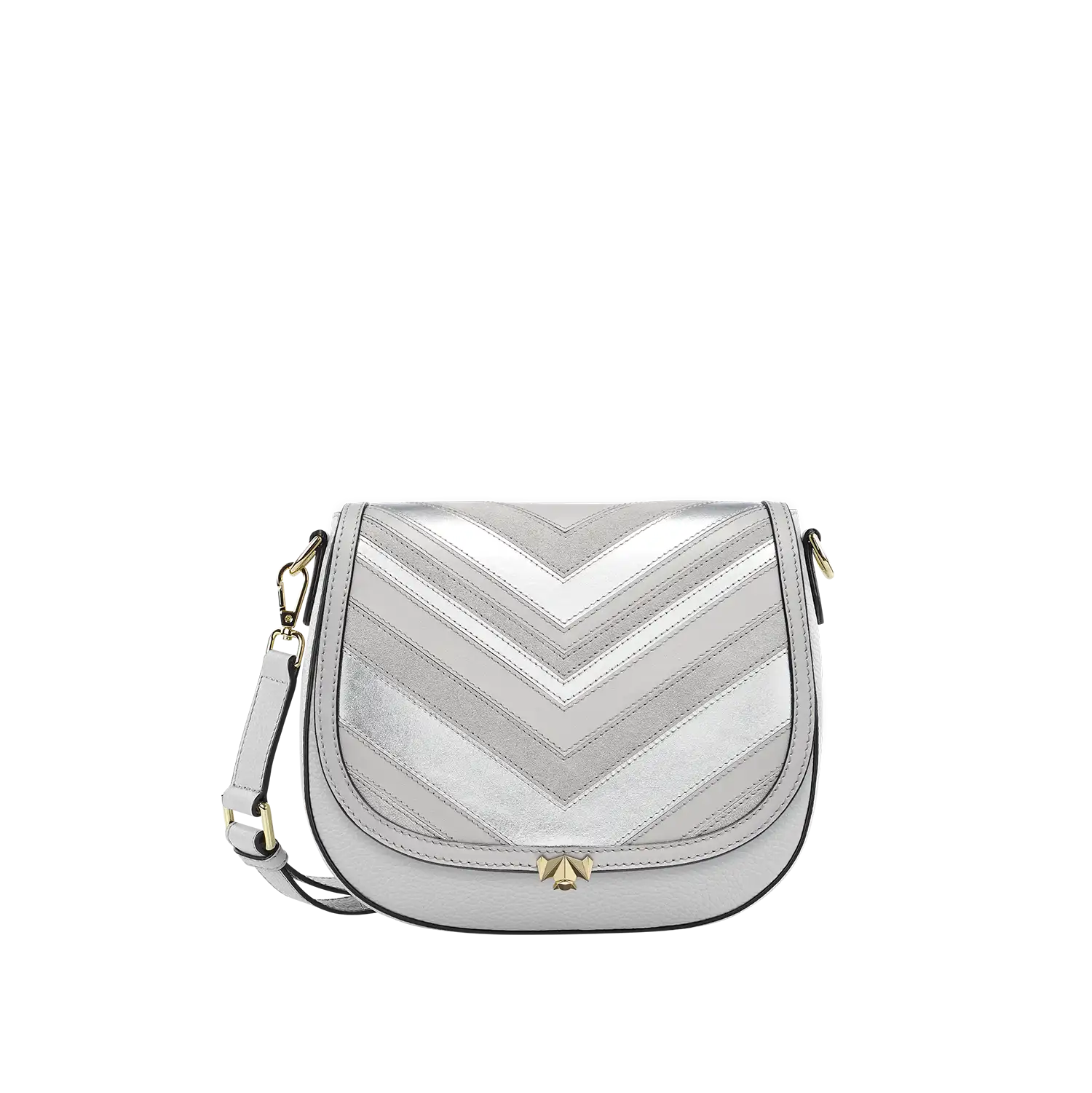 Wechselklappe - Silver Linings - silber-grau
