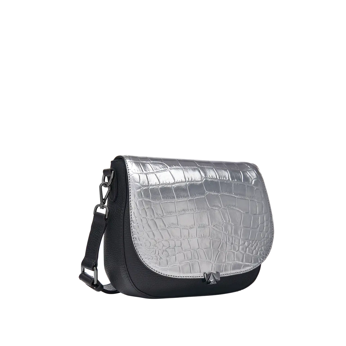 BC Wechselklappe - Dazzle Croco - anthrazit