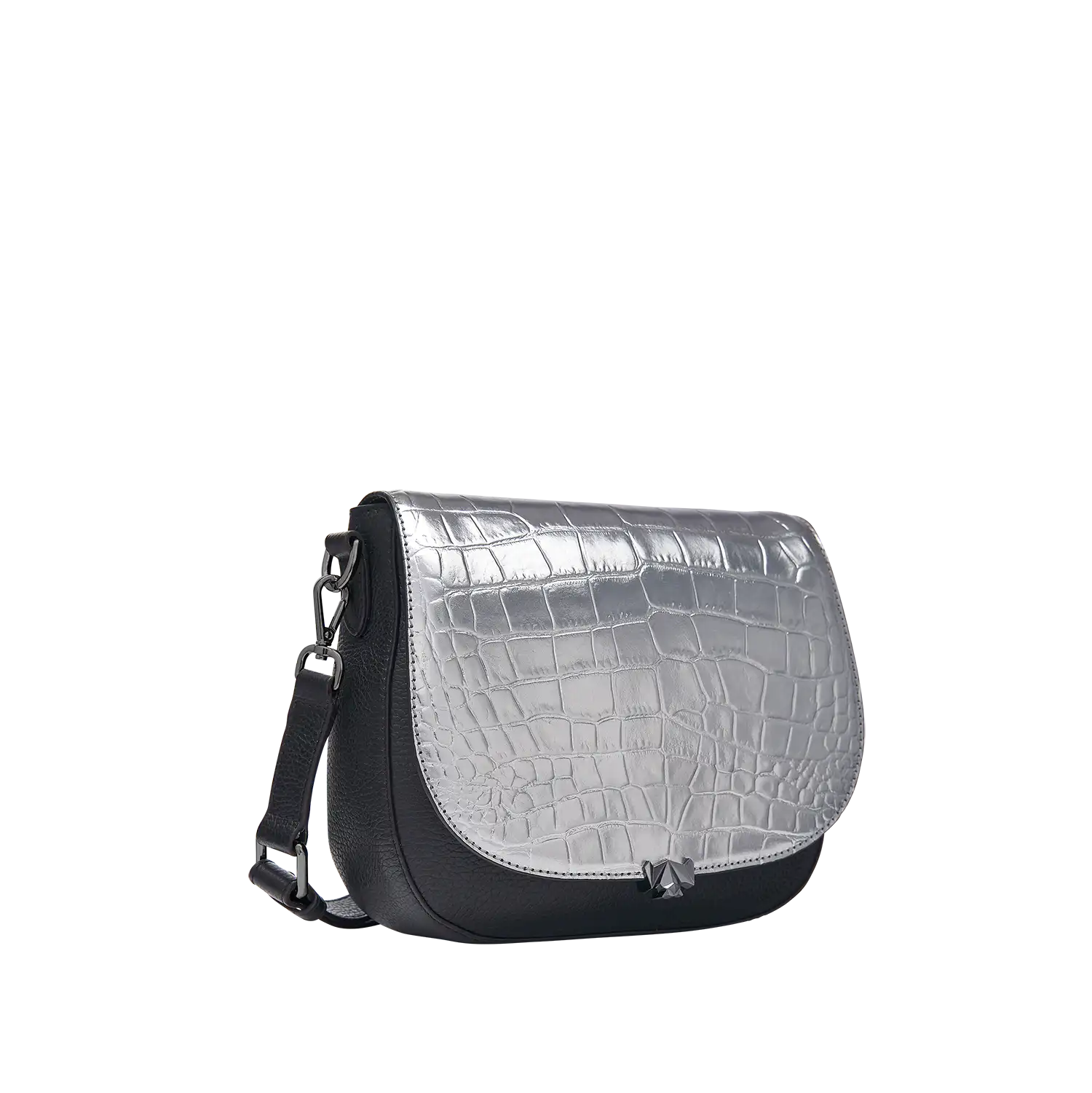 BC Wechselklappe - Dazzle Croco - anthrazit