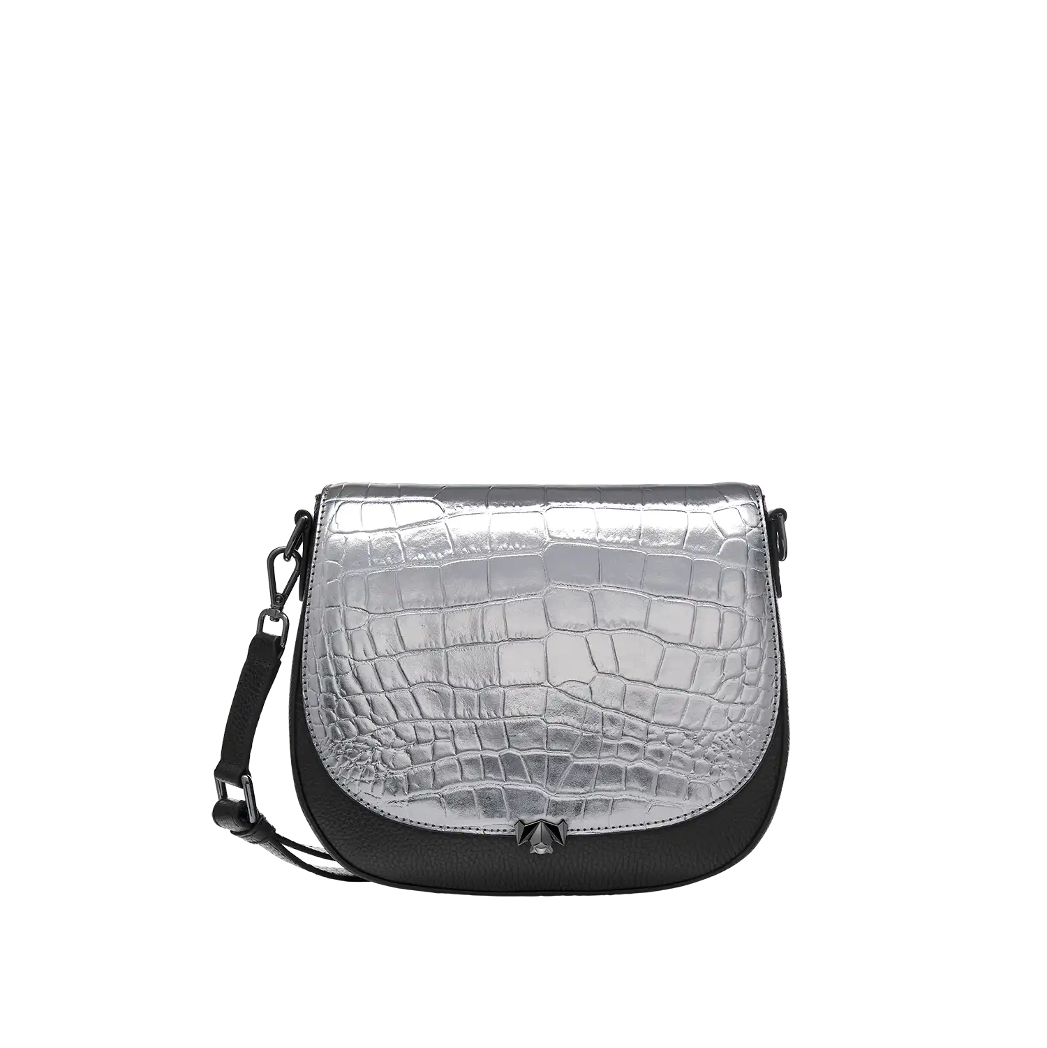 BC Wechselklappe - Dazzle Croco - anthrazit