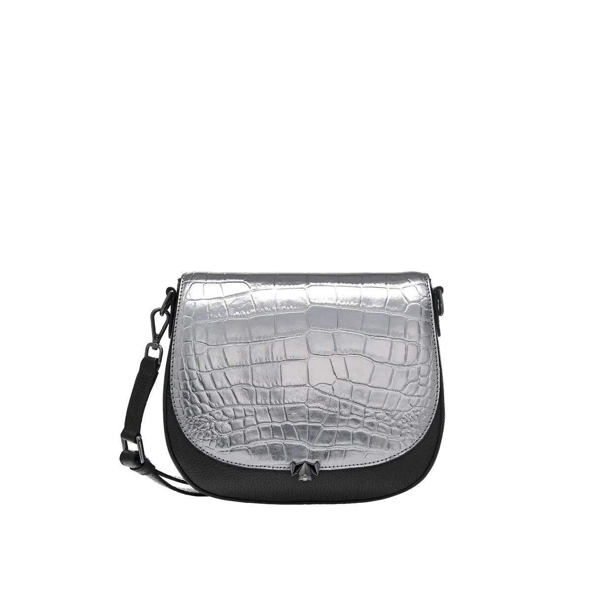 BC Wechselklappe - Dazzle Croco - anthrazit