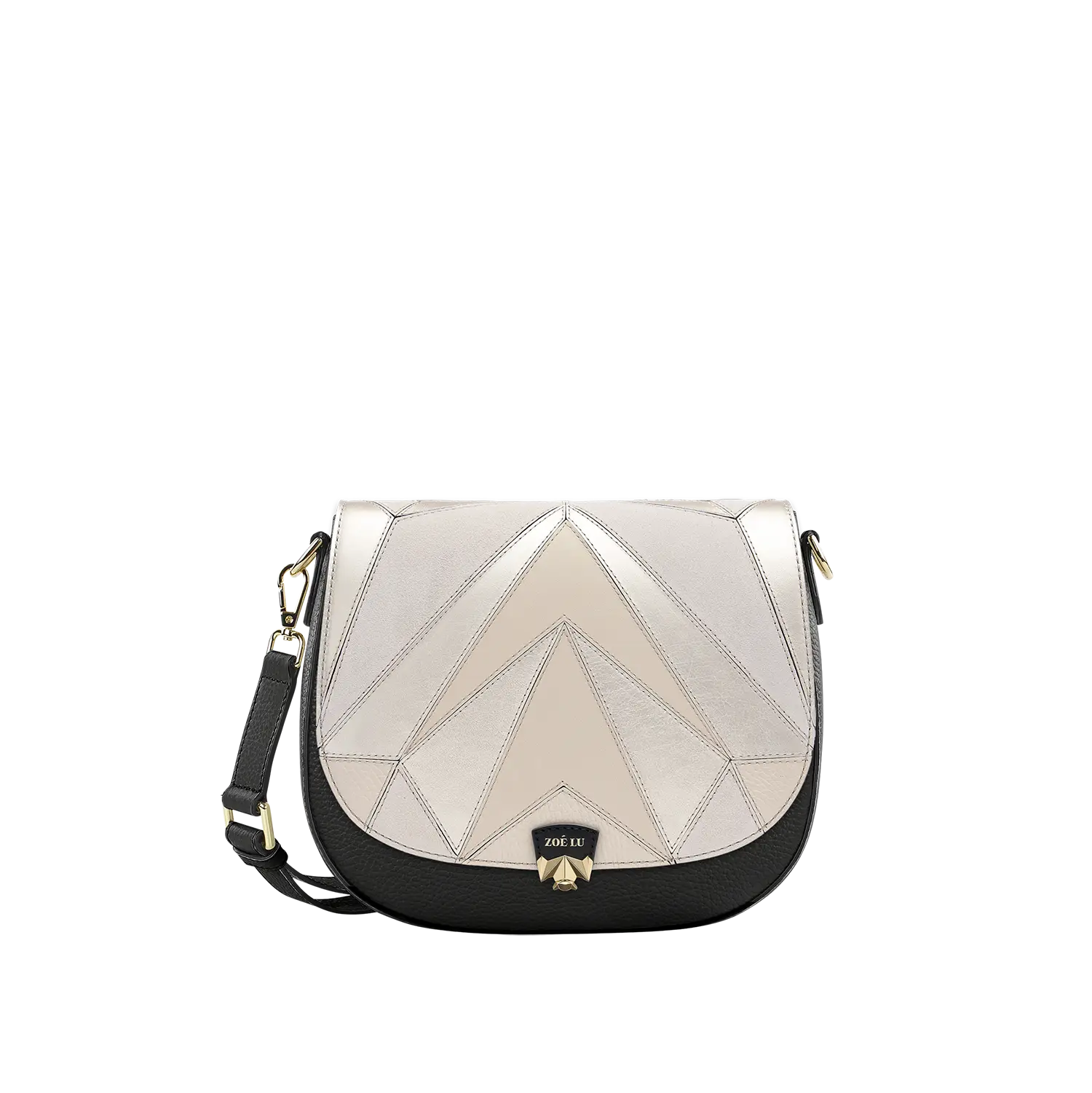 Wechselklappe - Charming Tuesday - creme-metallic