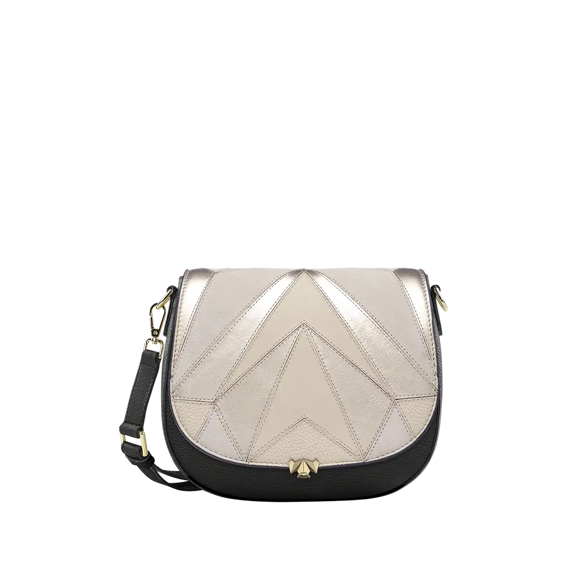 Wechselklappe - Charming Tuesday - creme-metallic