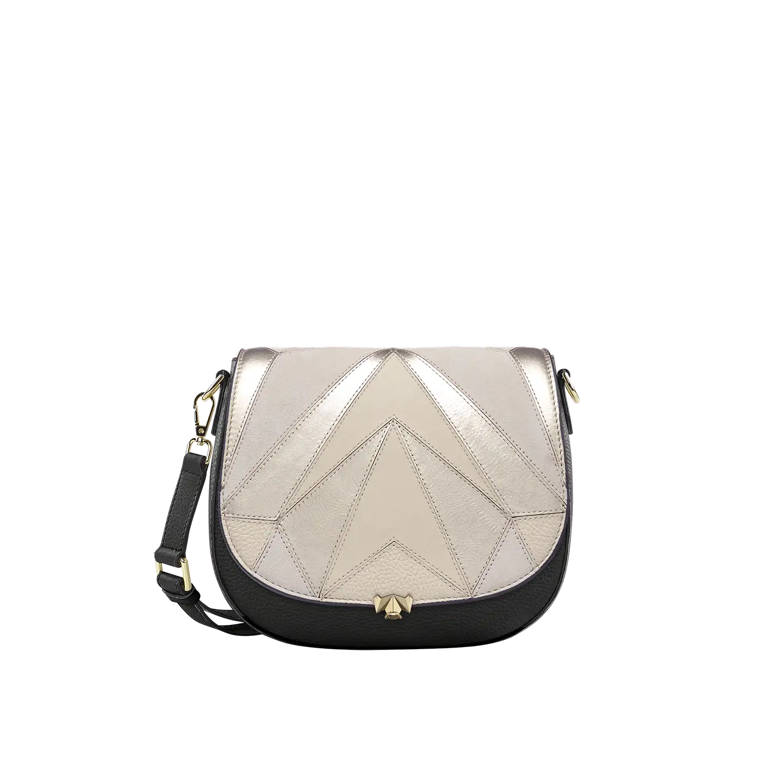 Wechselklappe - Charming Tuesday - creme-metallic