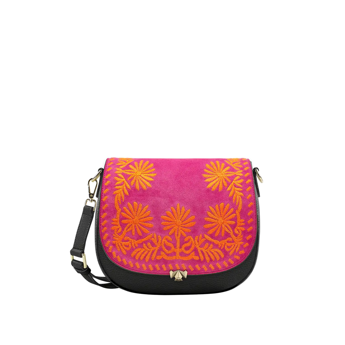 Wechselklappe - Crazy Daisy - pink-orange