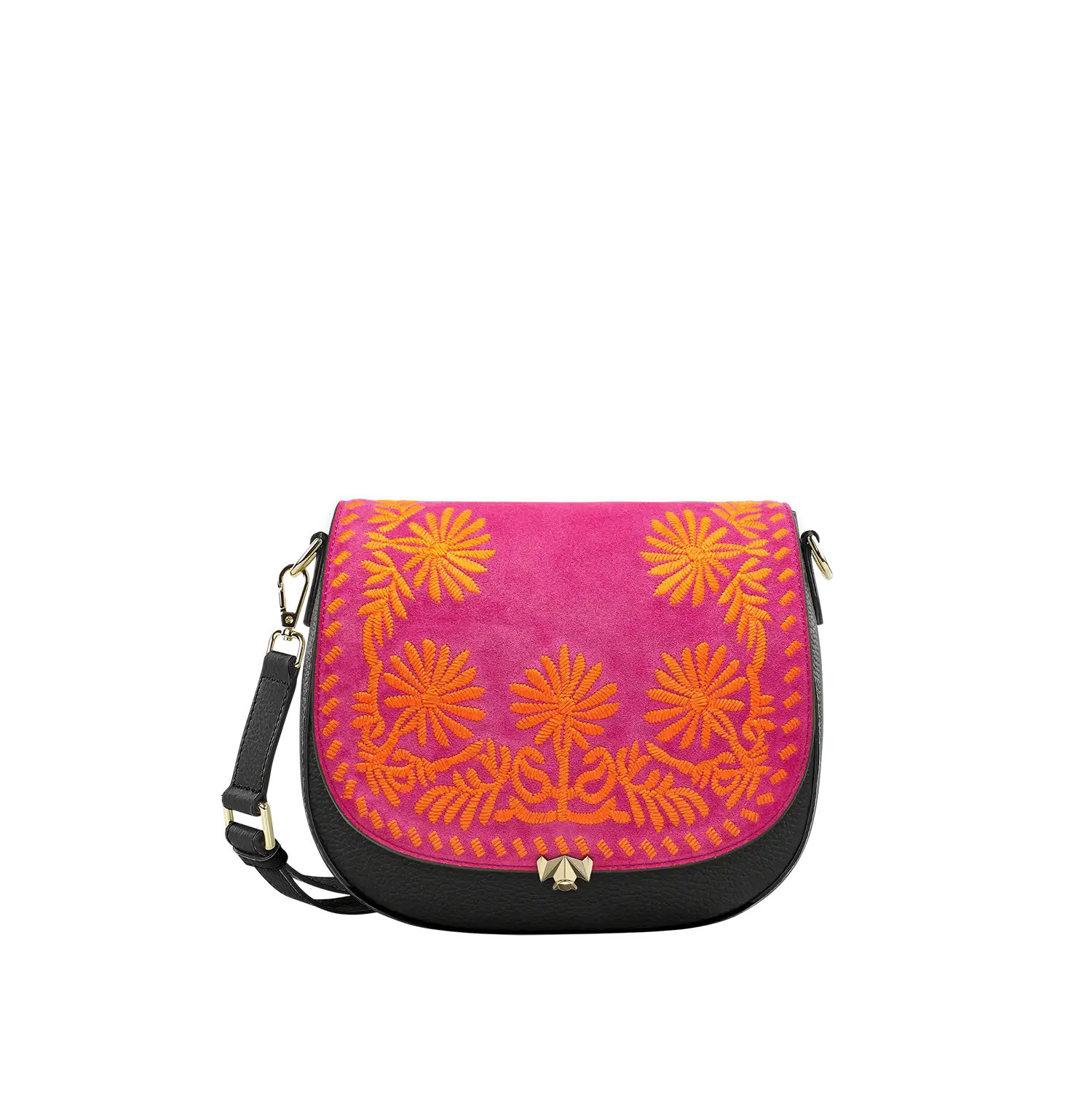 Wechselklappe - Crazy Daisy - pink-orange