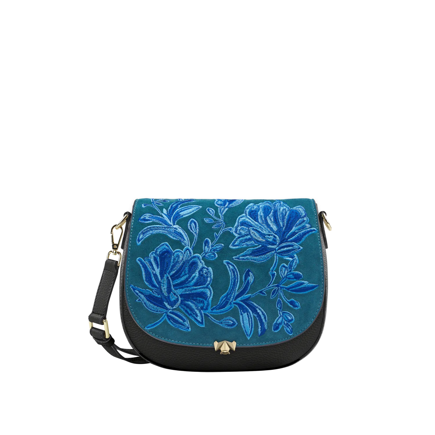 Wechselklappe - Fleur D'Azoul - petrol-blau