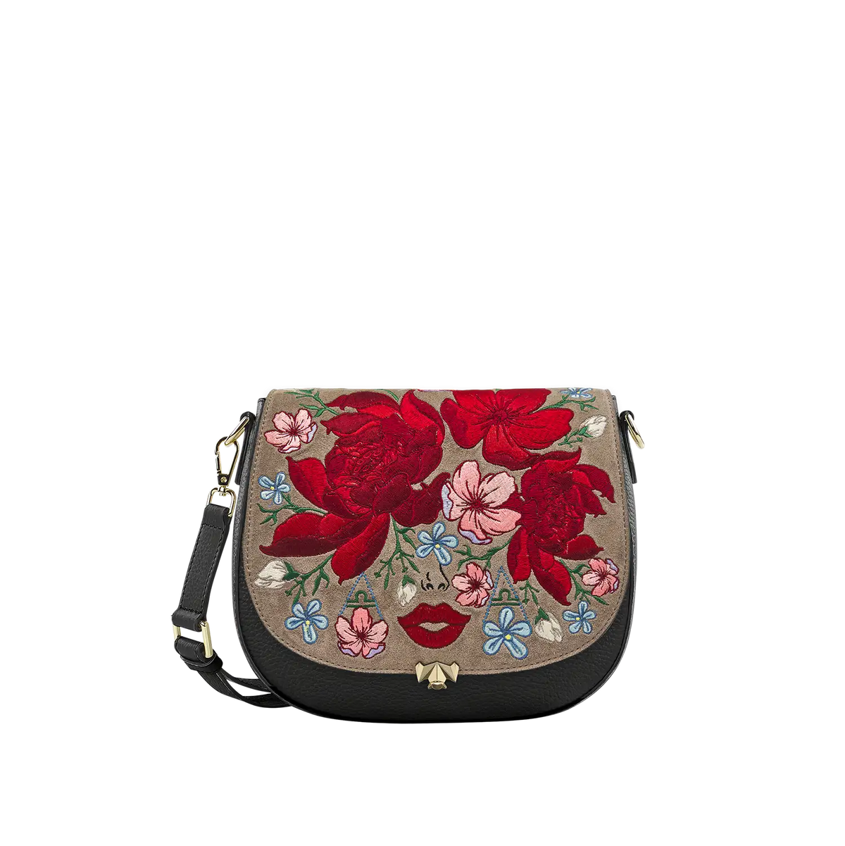 Wechselklappe - Libra Romance - taupe-bunt