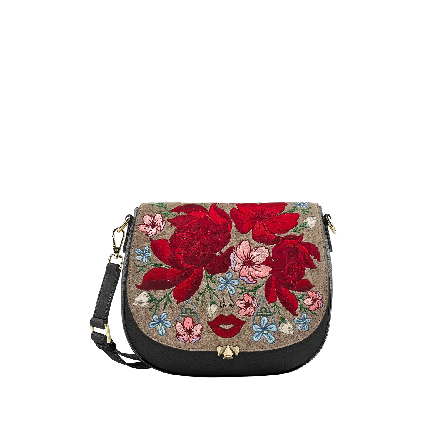 Wechselklappe - Libra Romance - taupe-bunt