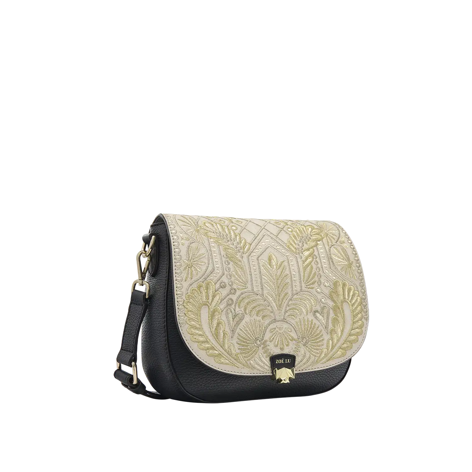 Wechselklappe - Nilay - creme-gold