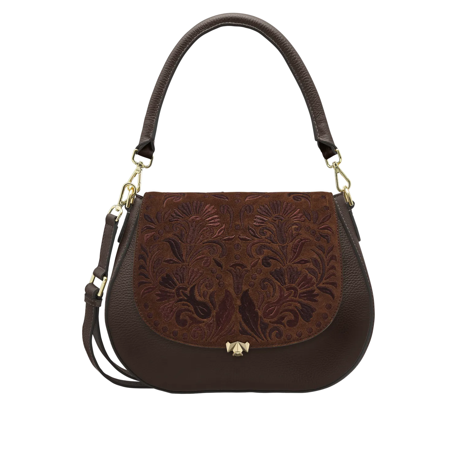 Wechselklappe - Chocolate Petal - braun