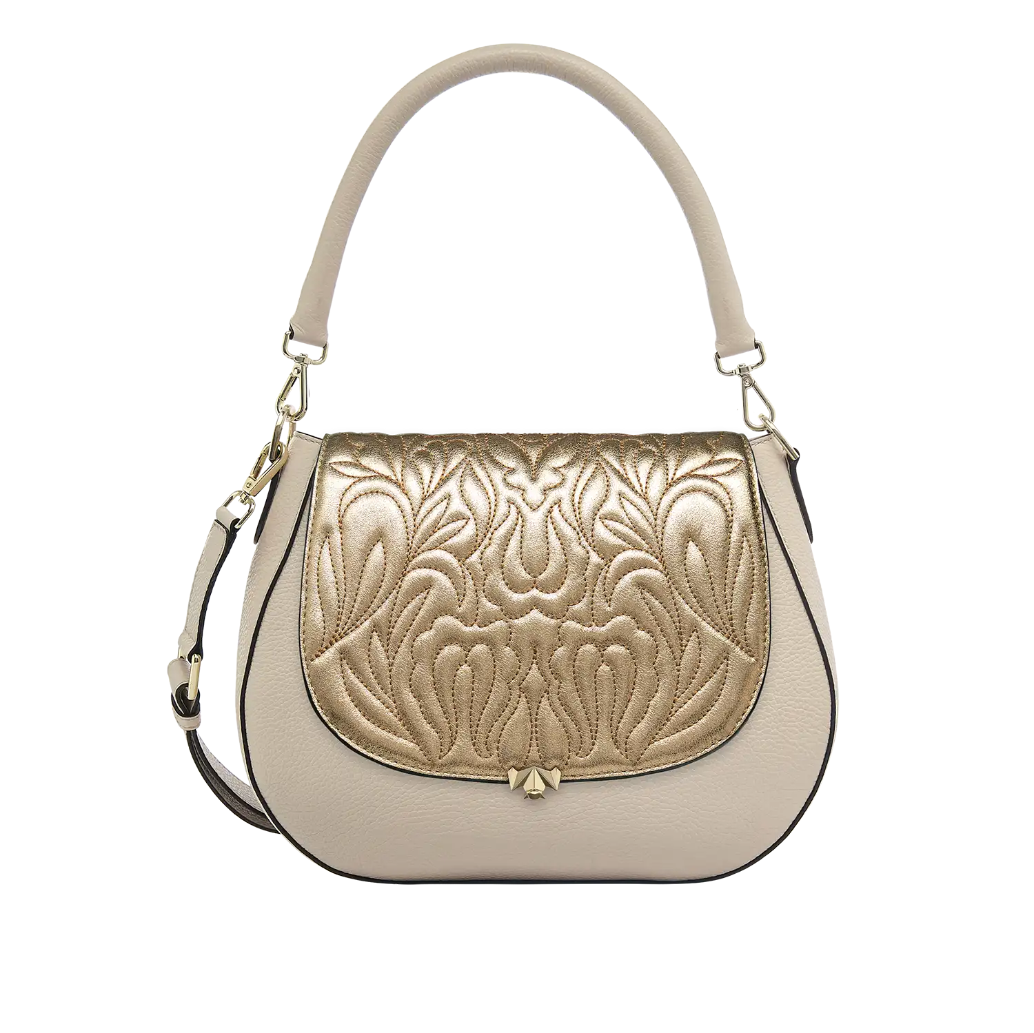 Wechselklappe - Majestic Bloom - gold