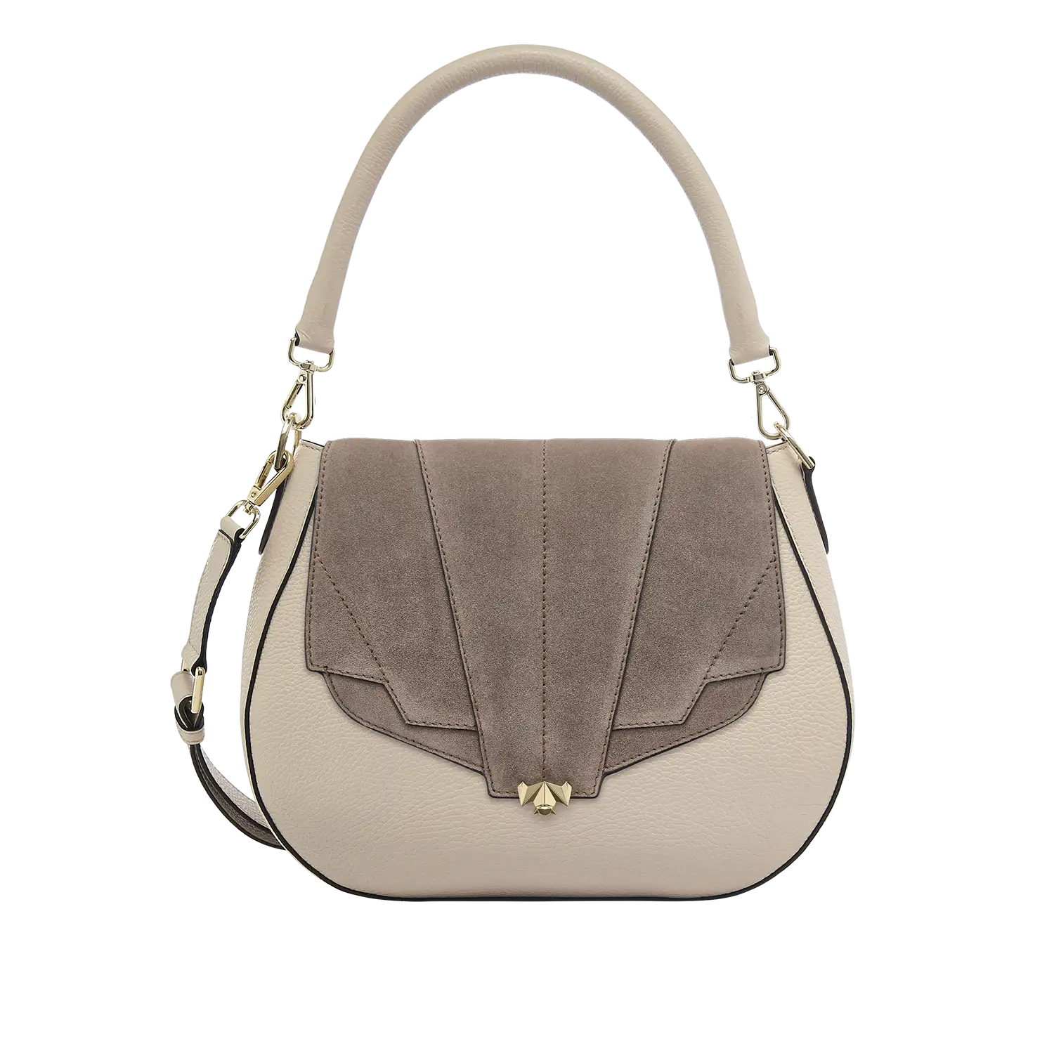 Wechselklappe - Milky Solitair - taupe