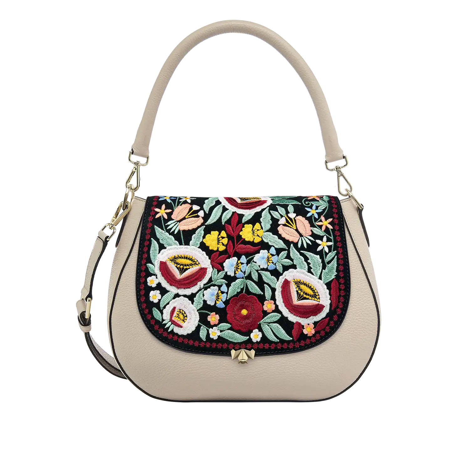 Wechselklappe - So Romantic - Blumen schwarz