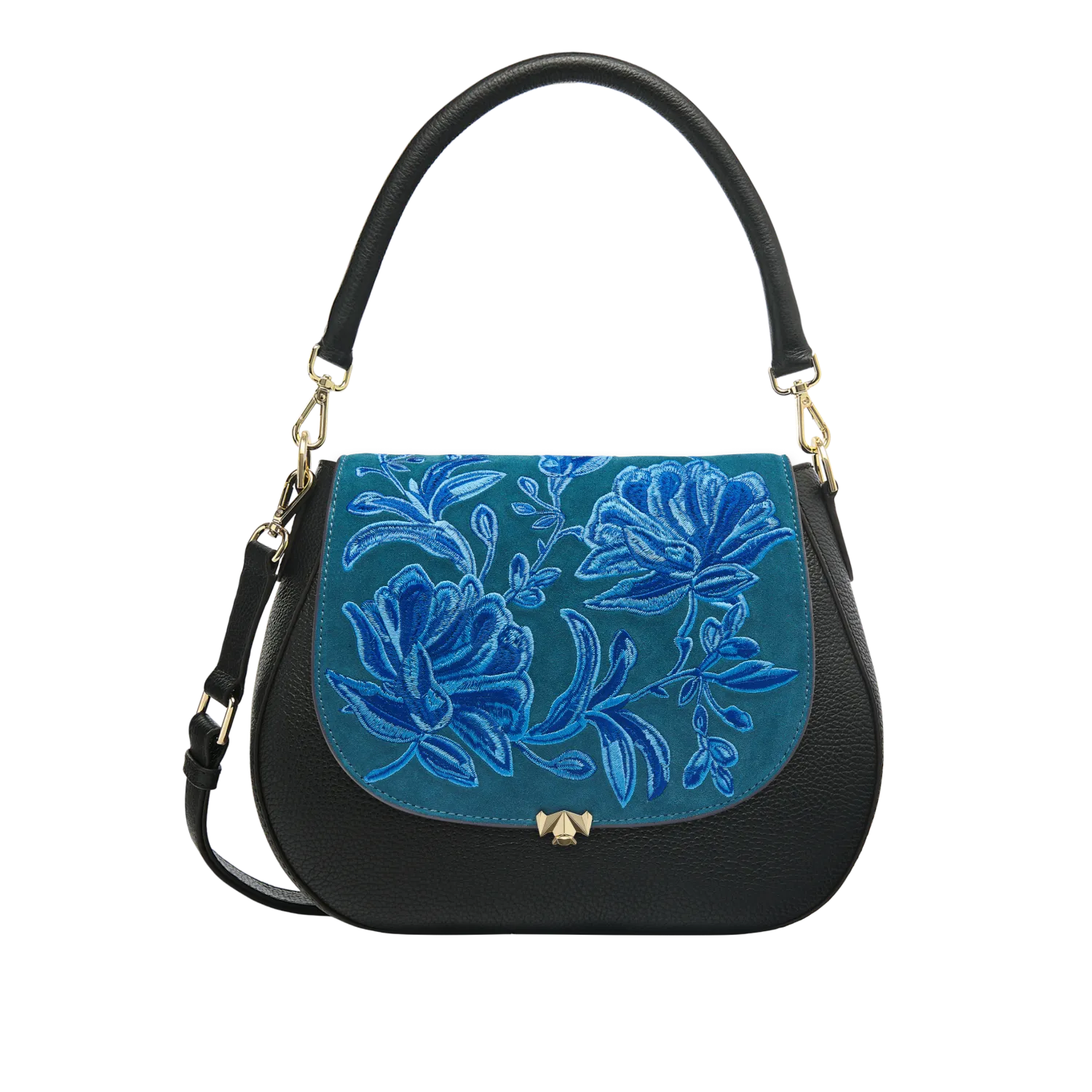Wechselklappe - Fleur D'Azoul - petrol-blau