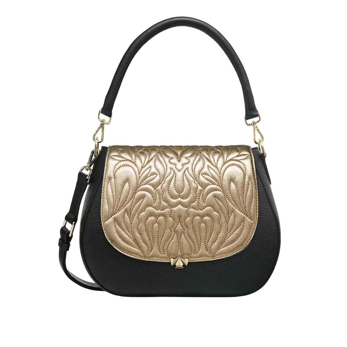 Wechselklappe - Majestic Bloom - gold