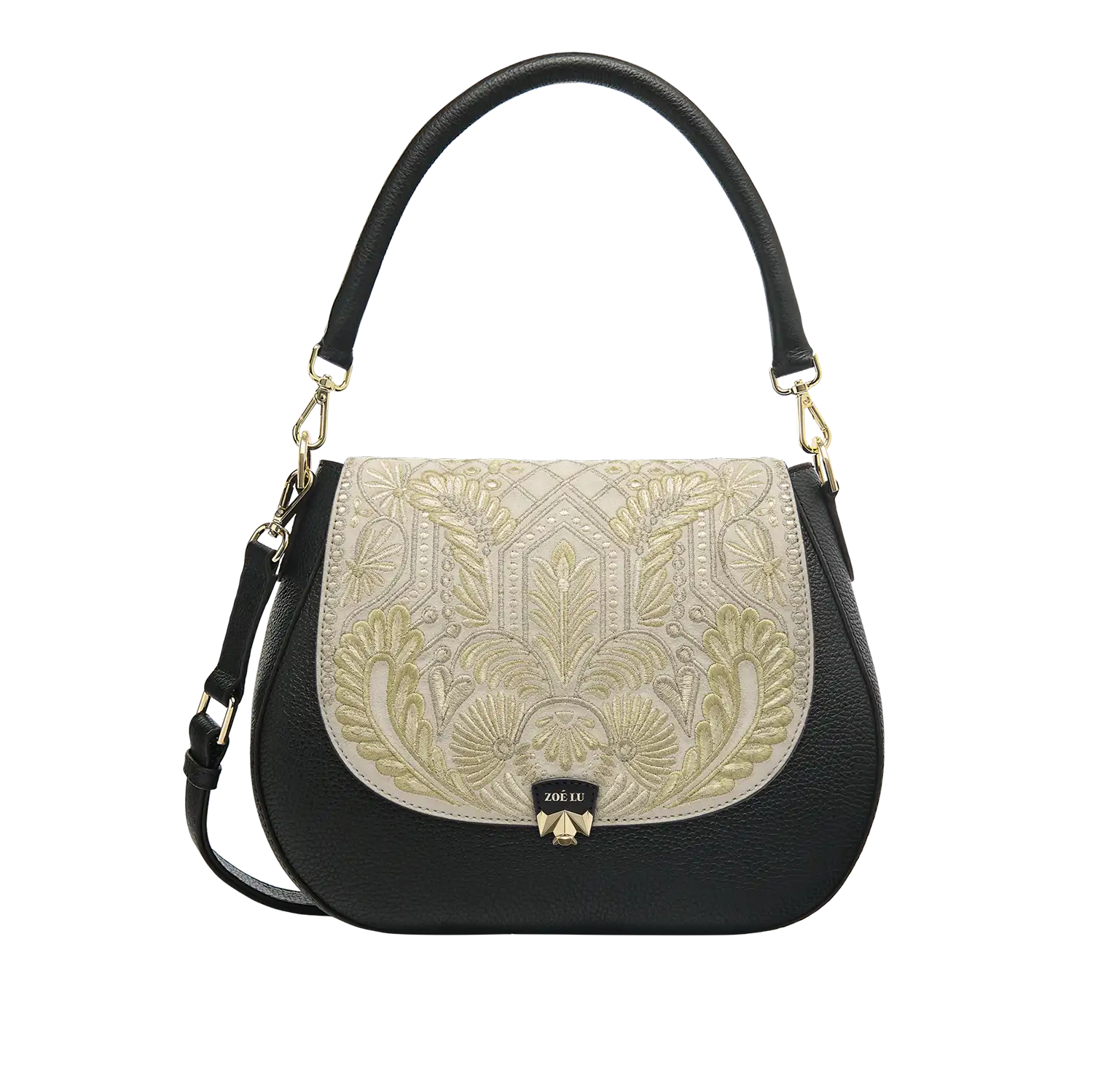 Wechselklappe - Nilay - creme-gold