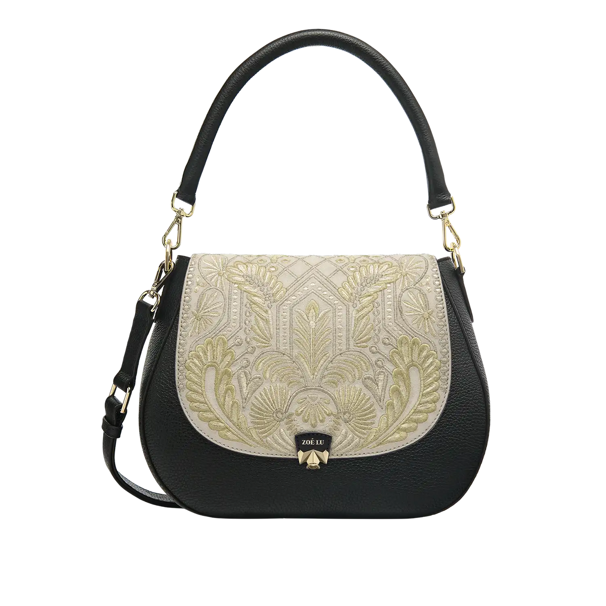 Wechselklappe - Nilay - creme-gold