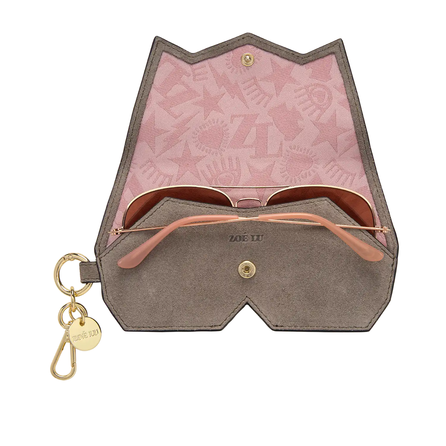 Glassescase Kinda Sunny - taupe velours