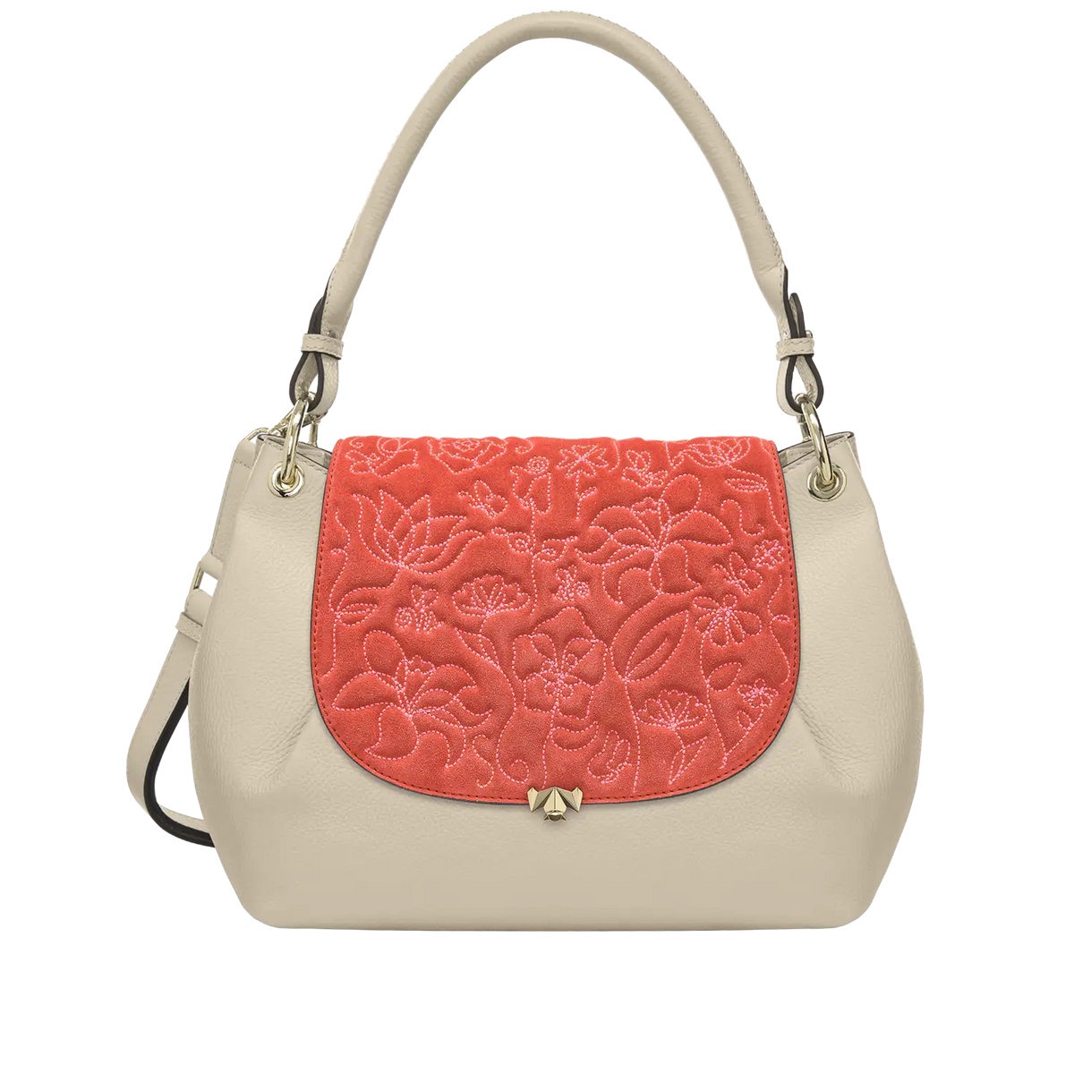 Wechselklappe - Garden of Love - rot-pink
