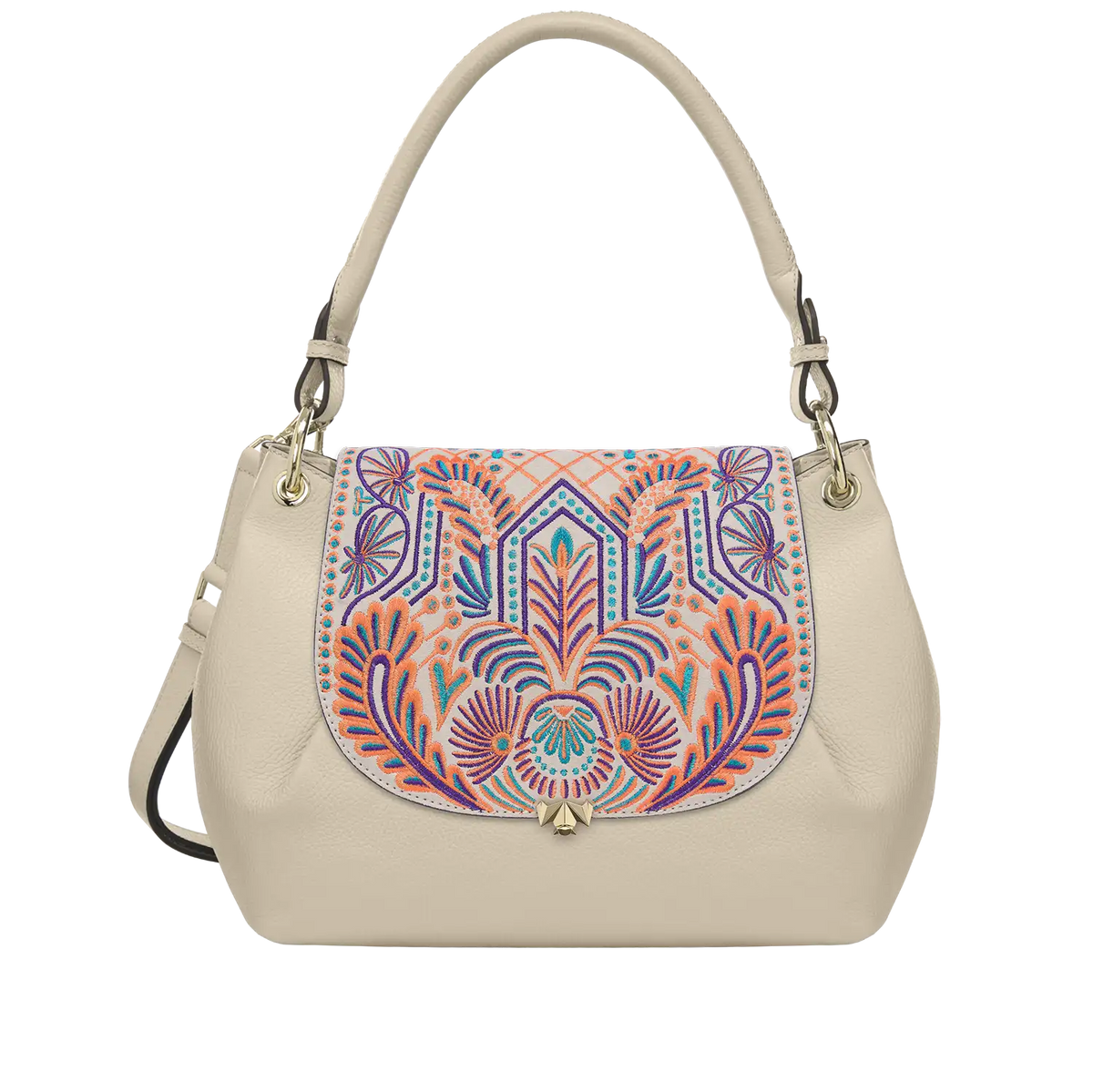 Wechselklappe - Kiran - creme-bunt