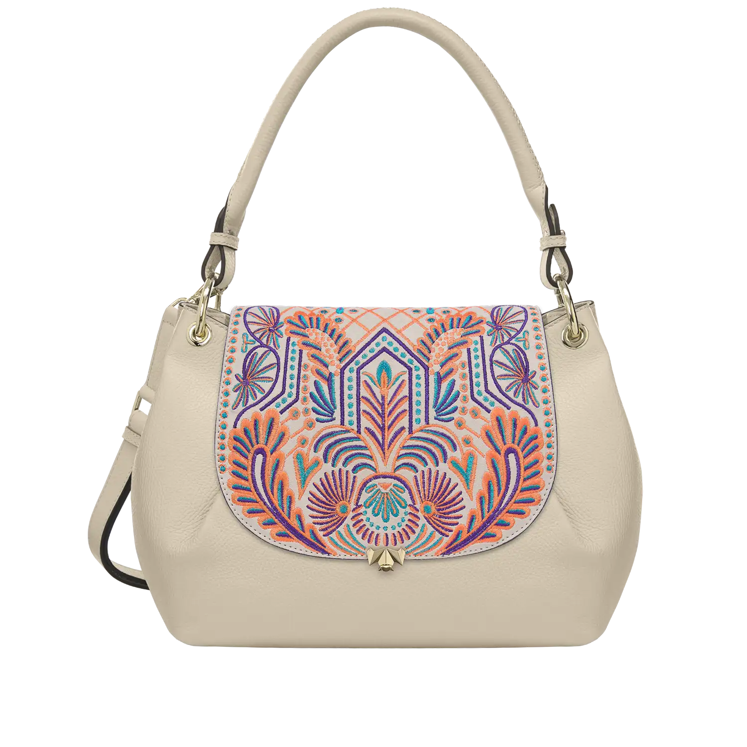 Wechselklappe - Kiran - creme-bunt