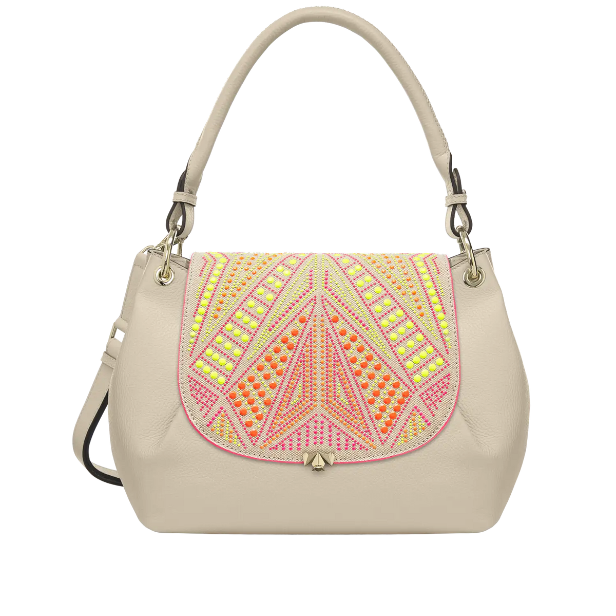 Wechselklappe - Neon Vibes - creme-bunt