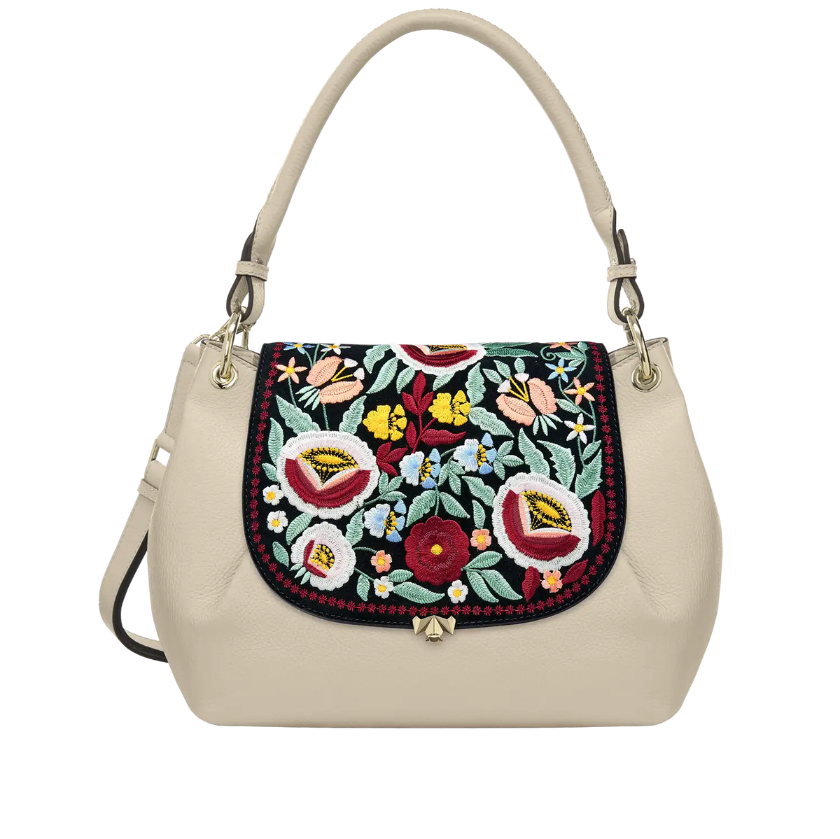 Wechselklappe - So Romantic - Blumen schwarz