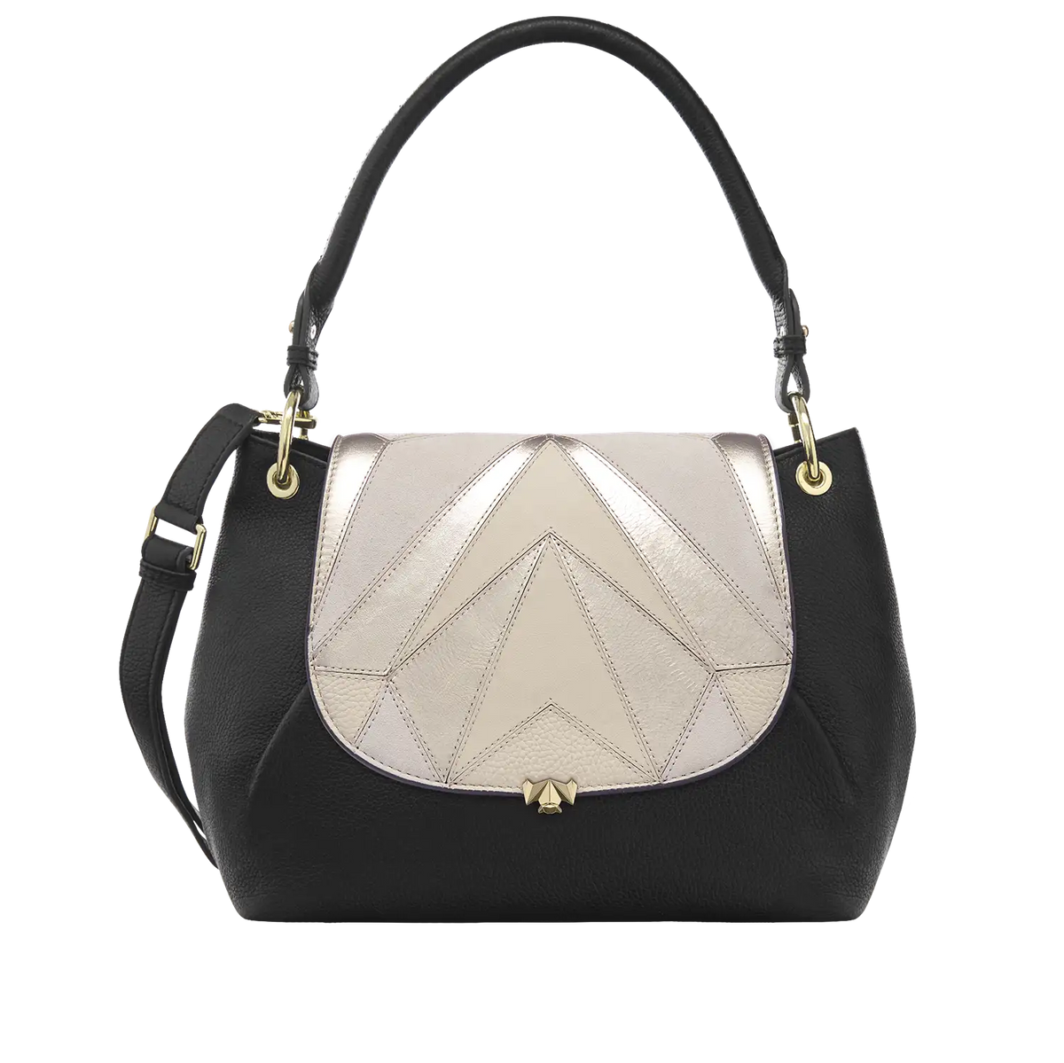 Wechselklappe - Charming Tuesday - creme-metallic